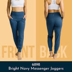 Brand new with tags ZYIA messenger joggers (bright navy)